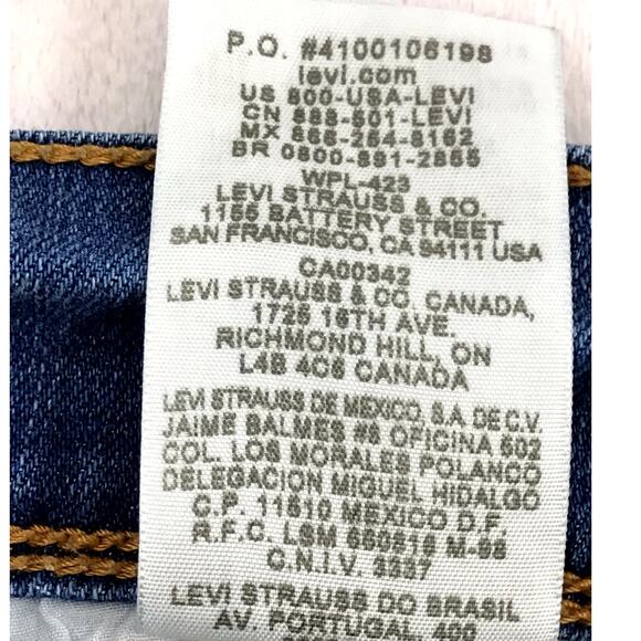 Levi's 515 Bermuda Shorts Women's Size 6 Midrise Cuffed Rolled Hem - Picture 7 of 10